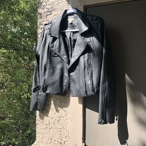 SOLD | Black Moto Jacket